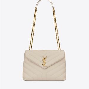 YSL Medium Loulou Bag Vintage Blanc